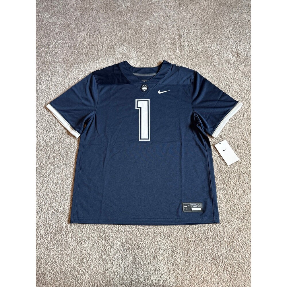 UConn Huskies Nike NWT Youth Football Jersey Size Large